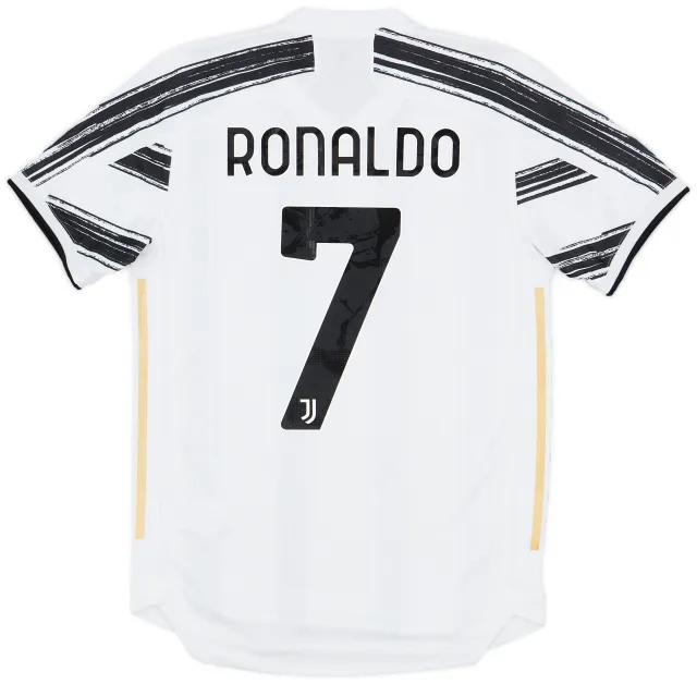 adidas 2020-21 Juventus Authentic Home Shirt Ronaldo #7 - 9/10 - (S)