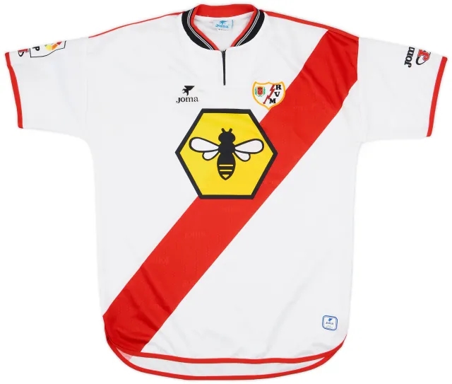 Joma 2000-01 Rayo Vallecano Home Shirt - 7/10 - (M)