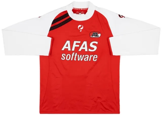 2010-11 AZ Alkmaar Home L/S Shirt - 8/10 - (XL)