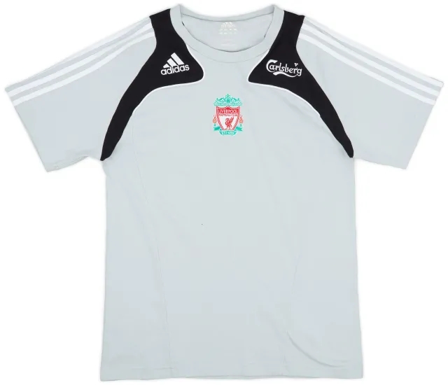 2008-09 Liverpool adidas Cotton Tee - 7/10 - (M)
