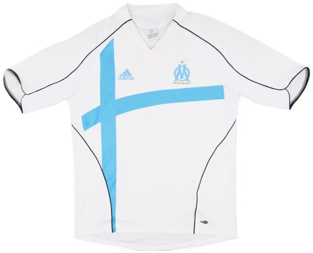adidas 2005-06 Olympique Marseille Home Shirt - 7/10 - (M)