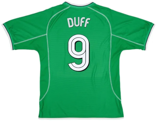 Umbro 2001-03 Ireland Home Shirt Duff #9 - 8/10 - (L)