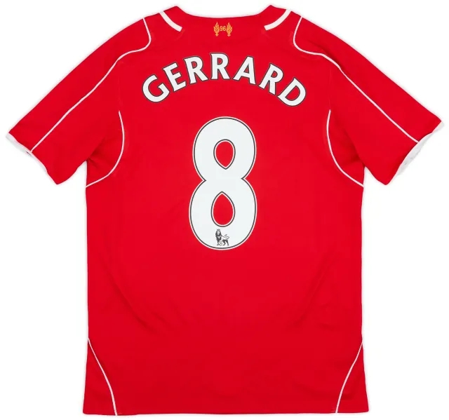2014-15 Liverpool Home Shirt Gerrard #8 - 6/10 - (S)