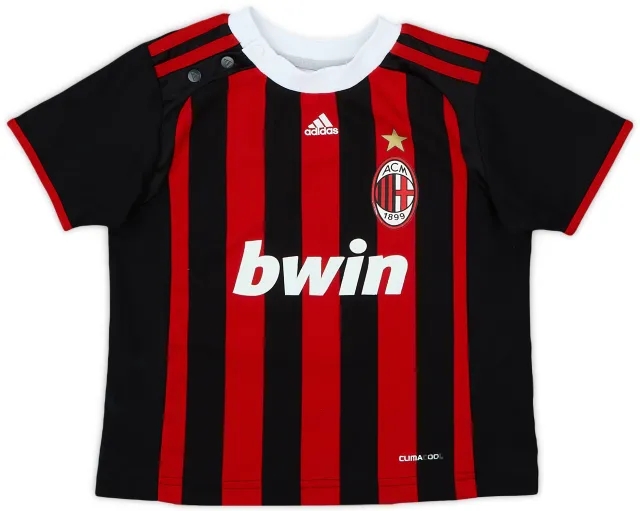 adidas 2009-10 AC Milan Home Shirt - 8/10 - (18-24 Months)