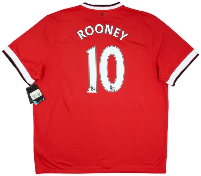Nike 2014-15 Manchester United Home Shirt Rooney #10 (XXL)