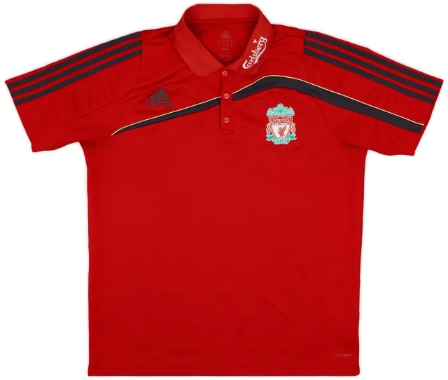 2009-10 Liverpool adidas Polo Shirt - 8/10 - (L)