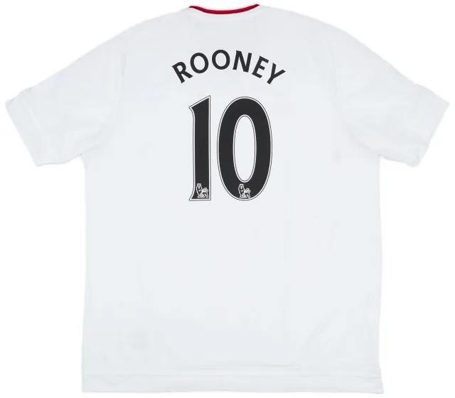 adidas 2015-16 Manchester United Away Shirt Rooney #10 - 6/10 - (S)