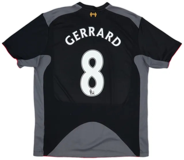2012-13 Liverpool Away Shirt Gerrard #8 - 5/10 - (XL)