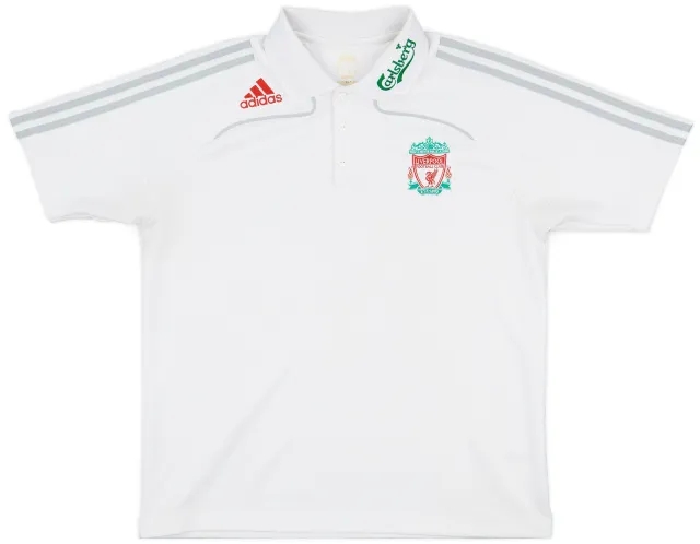 2008-09 Liverpool adidas Polo Shirt - 7/10 - (L)