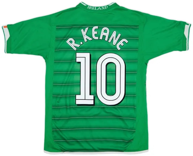 Umbro 2003-04 Ireland Home Shirt R.Keane #10 - 5/10 - (S)