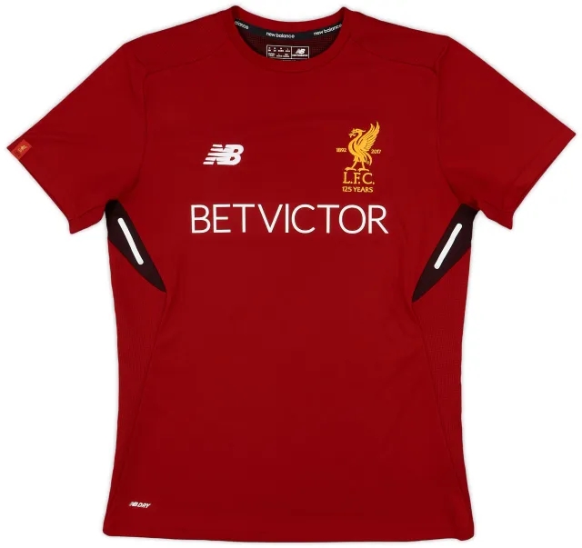 2017-18 Liverpool New Balance Training Shirt - 9/10 - (M)