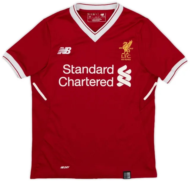NewBalance 2017-18 Liverpool 125 Years Home Shirt - 6/10 - (S.Boys)