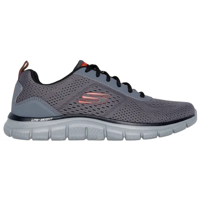 Skechers Men's Track - Leshur Sneaker in Charcoal/Orange