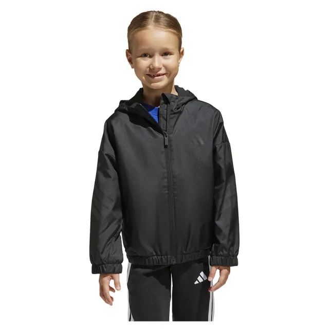 Manchester United x adidas Little Kids Essentials Fleece Windbreaker Black