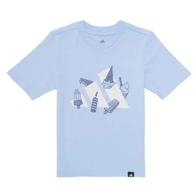 adidas    boys's Children's T shirt in Blue
