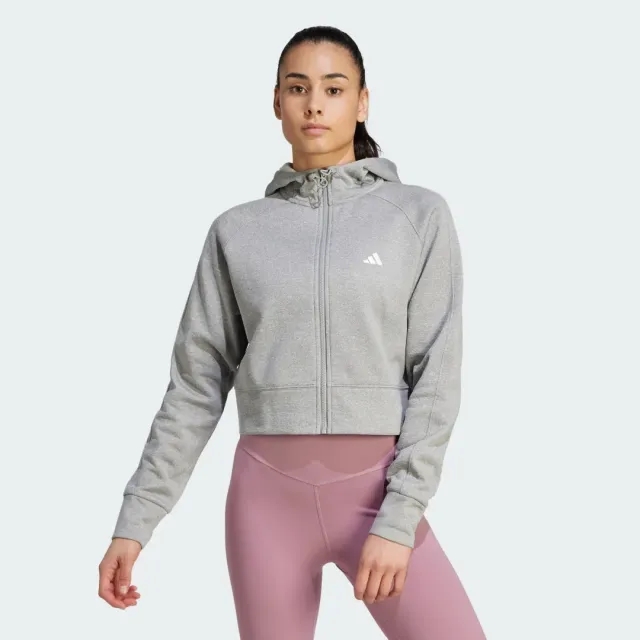 adidas AEROREADY Game and Go Full-Zip Hooded Fleece Jacket