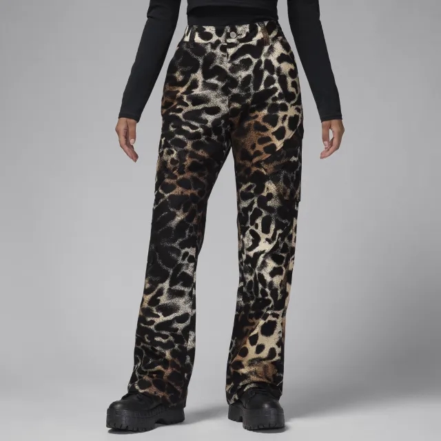 Nike Jordan Chicago Women's Printed Trousers - Brown - Cotton