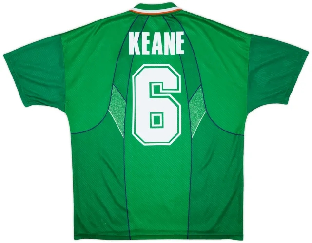 Umbro 1994-95 Ireland Home Shirt Keane #6 - 8/10 - (XL)