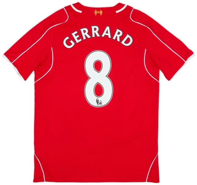 2014-15 Liverpool Home Shirt Gerrard #8 - 6/10 - (S)