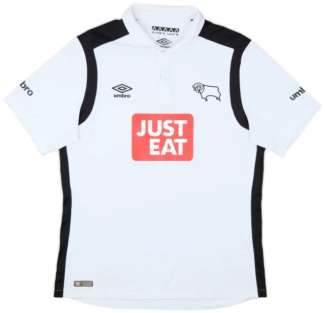 Umbro 2016-17 Derby County Home Shirt - 6/10 - (L)
