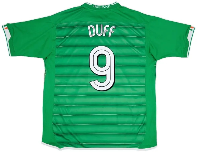 Umbro 2003-04 Ireland Home Shirt Duff #9 - 5/10 - (XL)