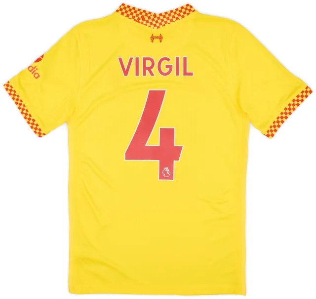 Nike 2021-22 Liverpool Third Shirt Virgil #4 - 8/10 - (S)