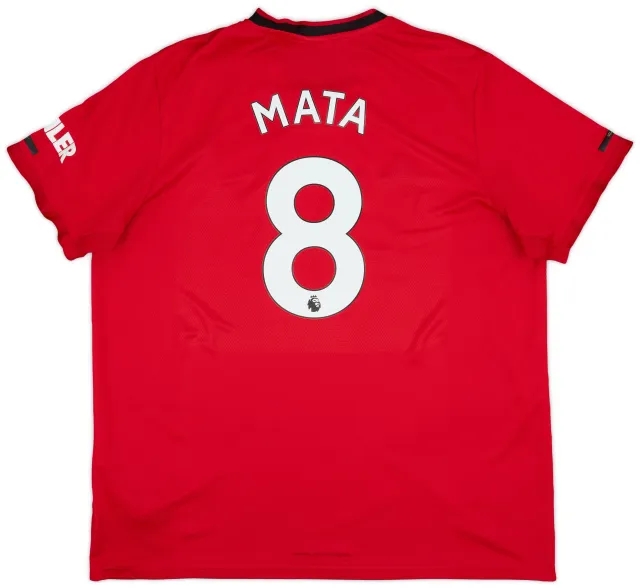 adidas 2019-20 Manchester United Home Shirt Mata #8 - 7/10 - (XXL)