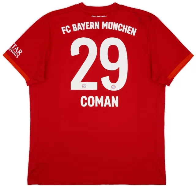 adidas 2019-20 Bayern Munich Home Shirt Coman #29 - 5/10 - (XL)