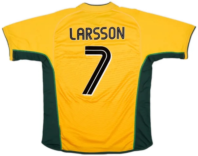 Umbro 2002-03 Celtic Away Shirt Larsson #7 - 7/10 - (L)