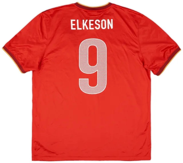 Nike 2014 Guangzhou Evergrande Home CSL Shirt Elkeson #9 - 7/10 - (XXL)
