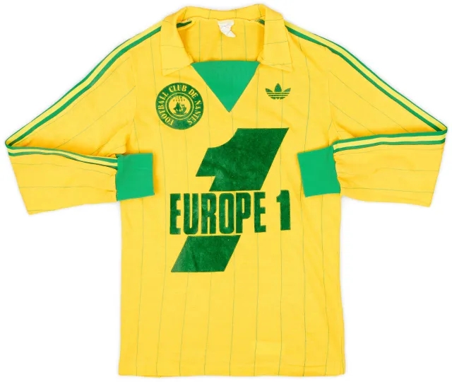 adidas 1980-81 Nantes Home L/S Shirt - 9/10 - (L.Boys)
