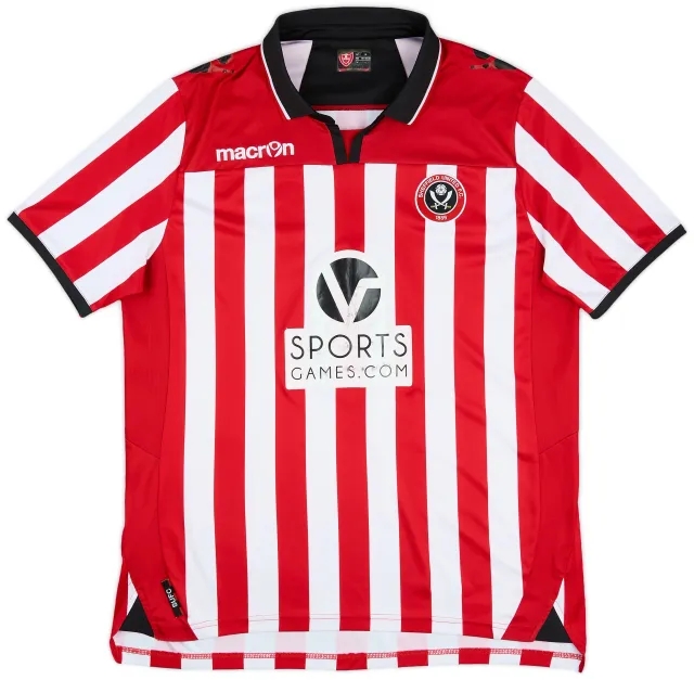 Macron 2013-14 Sheffield United Home Shirt - 6/10 - (XL)