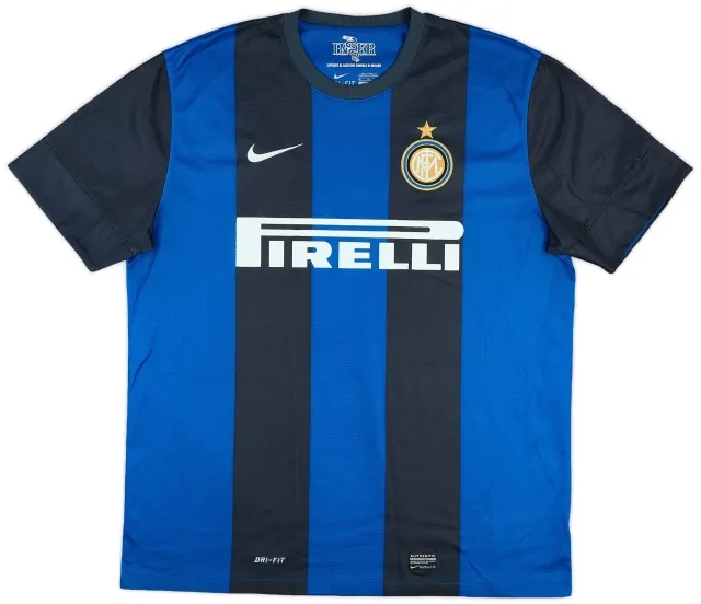 Nike 2012-13 Inter Milan Home Shirt - 5/10 - (XL)