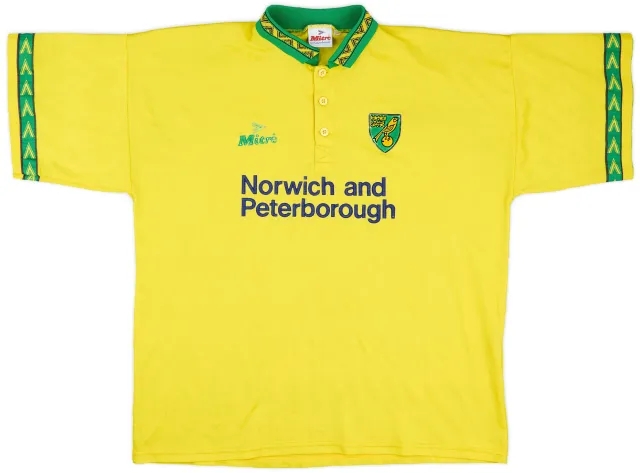 1994-96 Norwich Home Shirt - 5/10 - (XL)