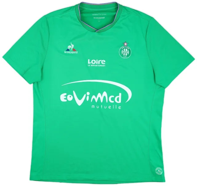 LeCoqSportif 2015-16 St Etienne Home Shirt - 8/10 - (XXL)