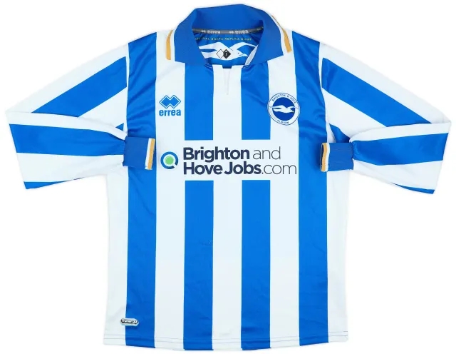 Errea 2011-13 Brighton Home L/S Shirt - 7/10 - (S)