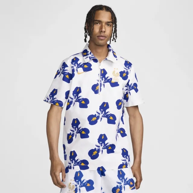 FFF Men's Nike Football Overshirt - White - Cotton