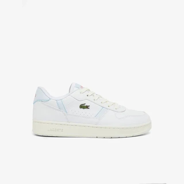 Lacoste Junior's T-Clip Set Sneakers - White & Light Blue