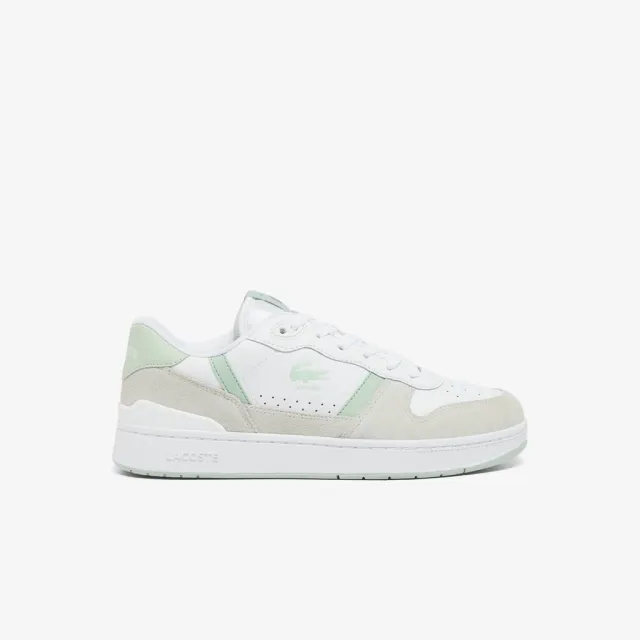 Lacoste Men's T-Clip Set Leather Sneakers - White & Green