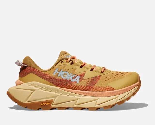 Hoka One One HOKA Men's Skyline-Float X Hiking Shoes in Flaxseed/Pollen