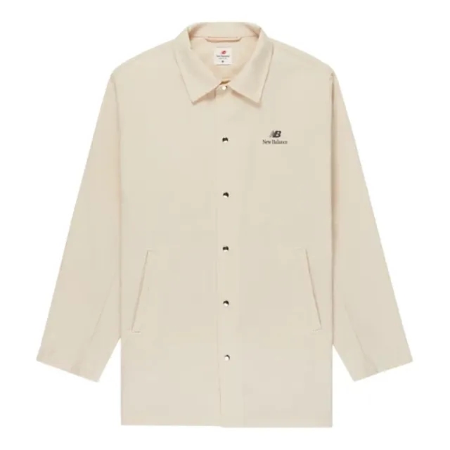 New Balance Men's MADE in USA Seasonal Work Shirt in Brown Polywoven