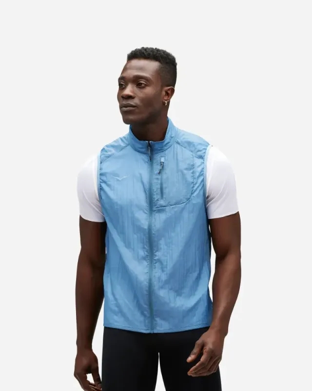 Hoka One One HOKA Men's Skyflow Vest Jacket in Shadow