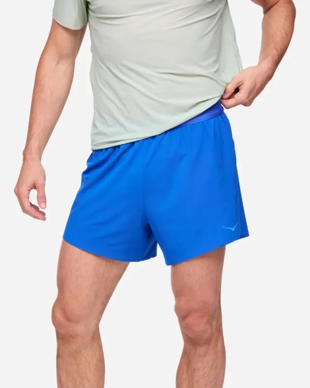 Hoka Men's Glide 5'' Short With Brief In Ultramarine