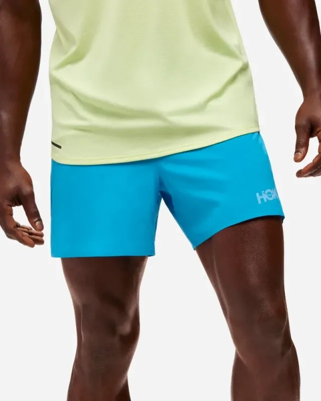 Hoka One One HOKA Men's 5 Short in Diva Blue