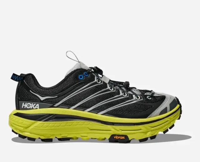Hoka One One HOKA Mafate Three2 Lifestyle Shoes in Black/Hoka Citrus