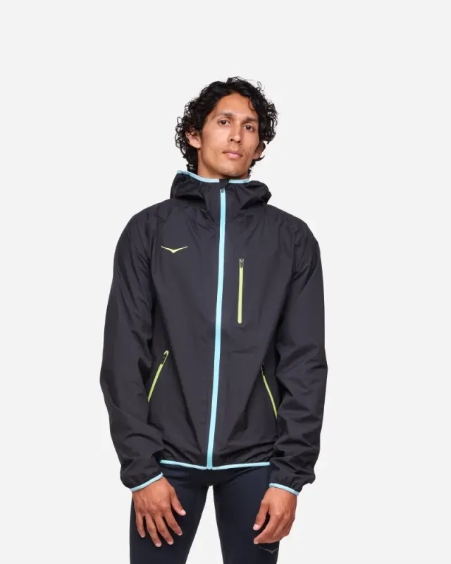 HOKA ONE ONE Men's M Tecsky Waterproof Jacket Black