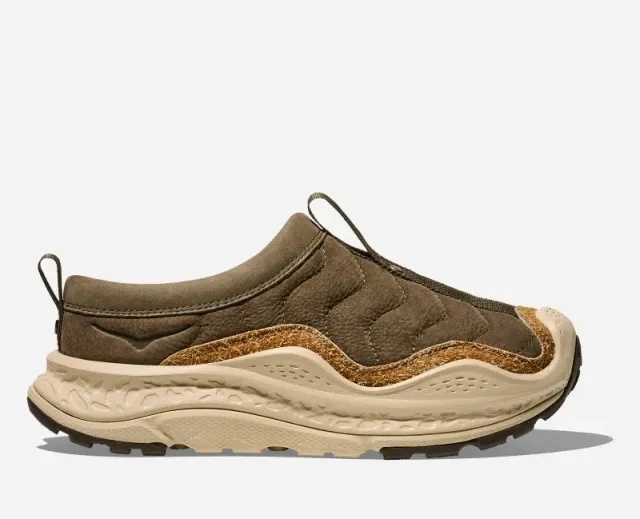 Hoka One One HOKA Elite Terrain System Ora Primo Lifestyle Shoes in Antique Olive/Oat Milk