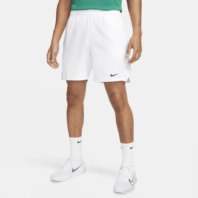 NikeCourt Victory Men's Dri-FIT 18cm (approx.) Tennis Shorts - White - Polyester