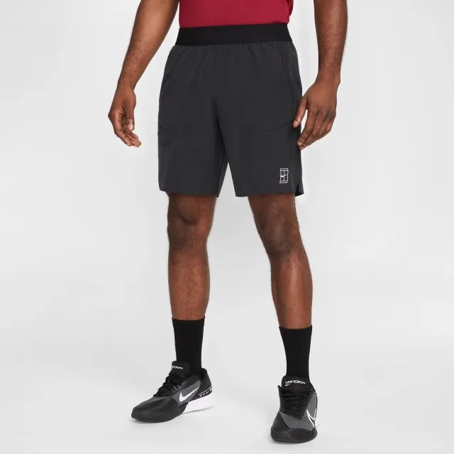 NikeCourt Advantage Men's Dri-FIT 20cm (approx.) Tennis Shorts - Black - Polyester/Elastane