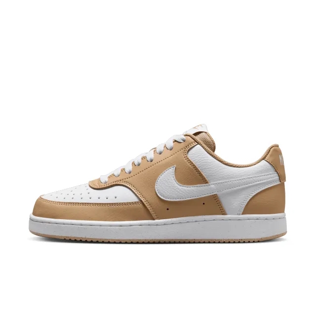 Nike court vision trainers in white & brown